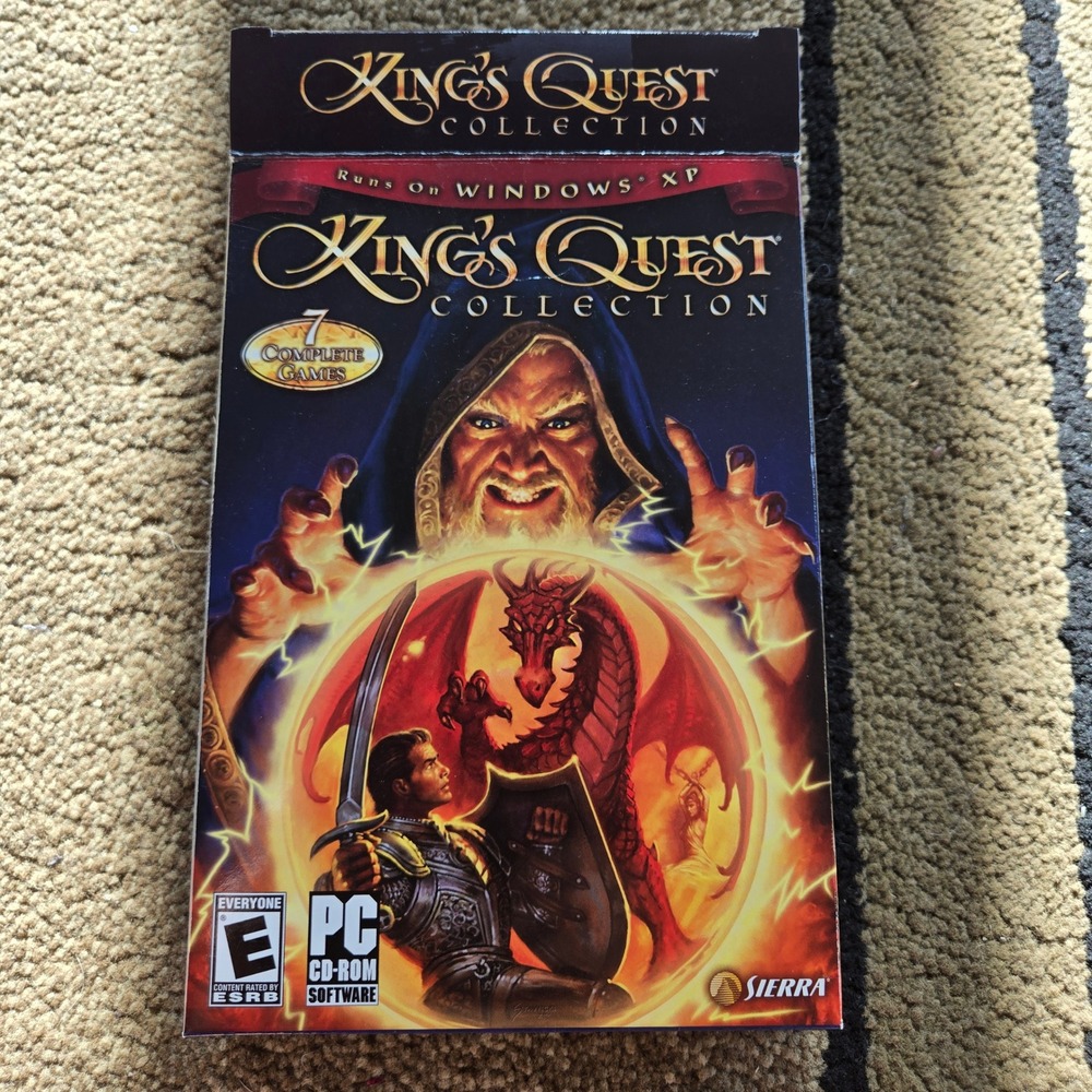 Sierra King's Quest CollectionPC CD-ROM 7 Games Windows XP 2000 Roberta Williams